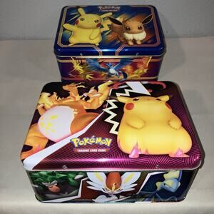 Pokemon Tin Collector’s Fall 2018 / 2020 Both Empty See Pics For Condition
